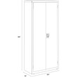 Pemberly Row Welded Metal Storage Cabinet 4 Shelves 15