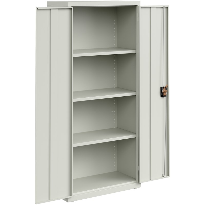 Pemberly Row Welded Metal Storage Cabinet 4 Shelves 15
