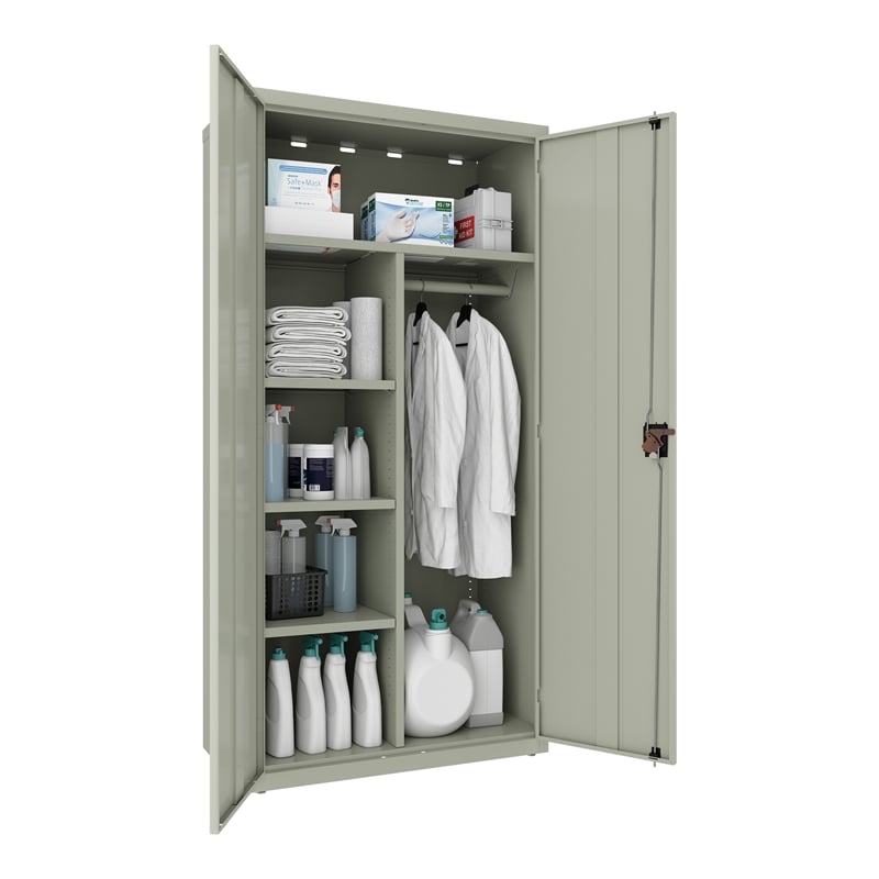 Pemberly Row Wardrobe Metal Storage Cabinet 18