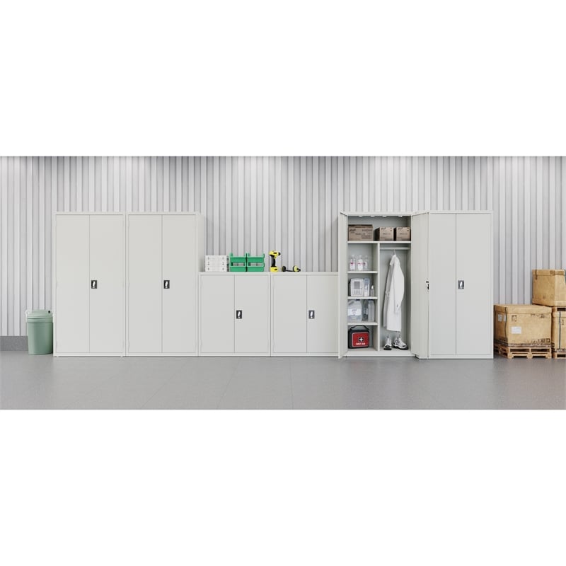 Pemberly Row Wardrobe Metal Storage Cabinet 18