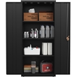 Pemberly Row Welded Metal Storage Cabinet 4 Shelves 15