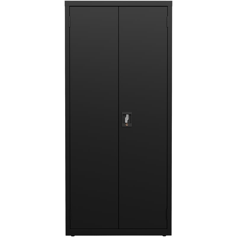 Pemberly Row Welded Metal Storage Cabinet 4 Shelves 15