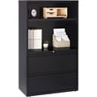 Pemberly Row 36-in Wide 2 Drawer Lateral Combo File Cabinet in Black