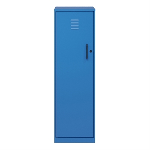 Pemberly Row 4 Shelf No Assembly Metal Storage Locker Cabinet in Classic Blue