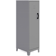 Pemberly Row 4 Shelf No Assembly Metal Storage Locker Cabinet in Arctic Silver