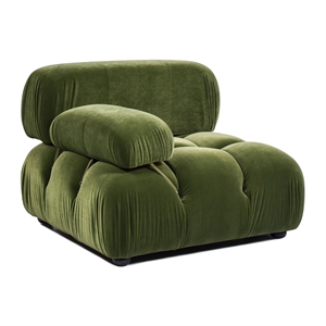 Pemberly Row 36&quot Bubble Modular Lounge Arm Chair in Olive Green