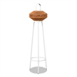 Pemberly Row Patio Floor Light Lantern Set USB Rechargeable LED in Orange