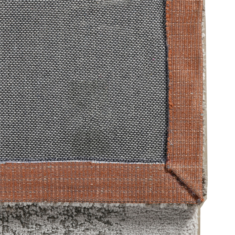 Pemberly Row 5' x 6.5' Abstract Stone Area Rug in Gray and Orange