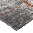 Pemberly Row 5' x 6.5' Abstract Stone Area Rug in Gray and Orange