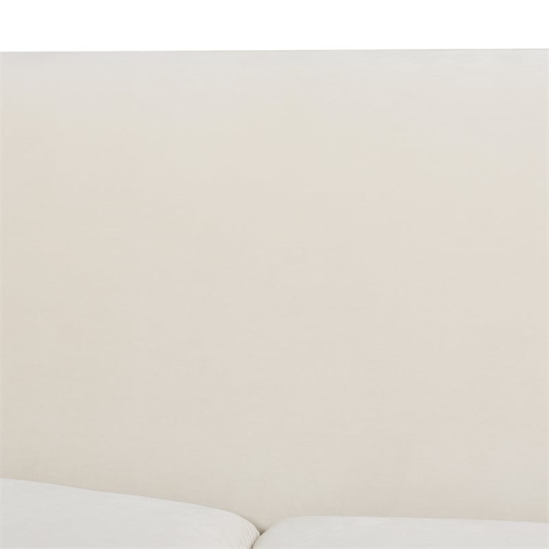 Pemberly Row Contemporary 2-Cushion Tightback Sofa in French Beige