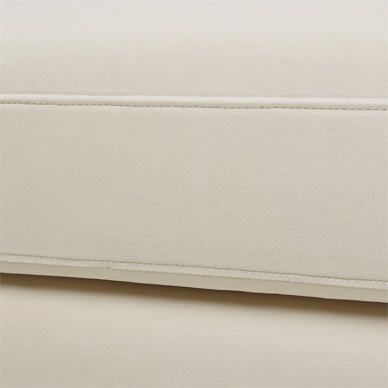Pemberly Row Contemporary 2-Cushion Tightback Sofa in French Beige