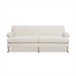 Pemberly Row Contemporary 2-Cushion Tightback Sofa in French Beige