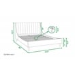 Pemberly Row Contemporary Queen Upholstered Platform Bed in Ash Rose
