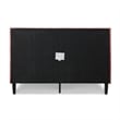 Pemberly Row Contemporary Queen Upholstered Platform Bed in Ash Rose
