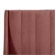 Pemberly Row Contemporary Queen Upholstered Platform Bed in Ash Rose