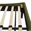 Pemberly Row Queen Tufted Headboard Platform Bed in Olive Green Velvet