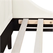 Pemberly Row King Vertical Tufted Headboard Platform Bed in Cloud White Velvet