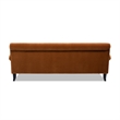 Pemberly Row 3-Cushion Tightback Sofa in Burnt Orange Velvet