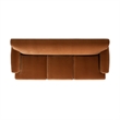 Pemberly Row 3-Cushion Tightback Sofa in Burnt Orange Velvet