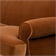 Pemberly Row 3-Cushion Tightback Sofa in Burnt Orange Velvet