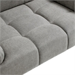 Pemberly Row Upholstered Small to Medium Pet Bed in Uptown Gray Velvet