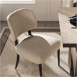 Pemberly Row Split Back Gray Wool Blend Dining Side Chair Set of 2