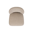 Pemberly Row Split Back Gray Wool Blend Dining Side Chair Set of 2