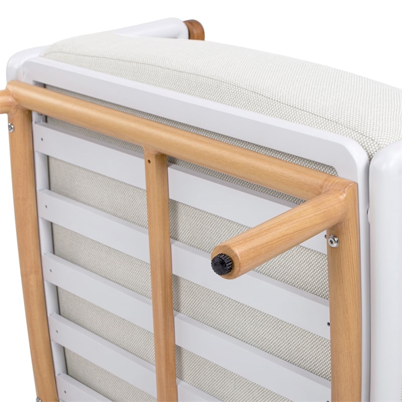 Pemberly Row 4-Piece Teak and Aluminum Patio Conversation Set in Sand Dune