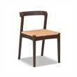 Pemberly Row Solid Oak 6-Piece Extendable Dining Set in Dark Brown