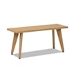Pemberly Row Solid Oak 7-Piece Extendable Dining Set in Natural Brown