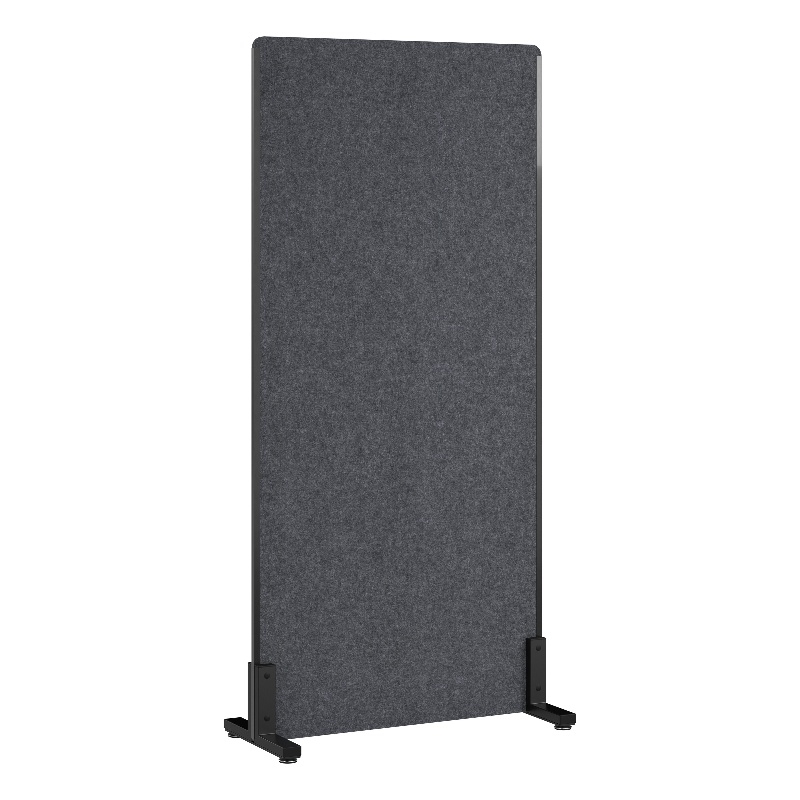 Pemberly Row 34W x 72H Freestanding Privacy Screen in Charcoal