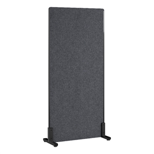 Pemberly Row 34W x 72H Freestanding Privacy Screen in Charcoal