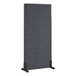 Pemberly Row 34W x 72H Freestanding Privacy Screen in Charcoal