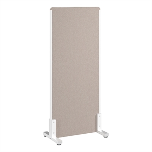 Pemberly Row Contemporary 24W x 55H Freestanding Privacy Screen in Beige