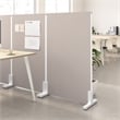 Pemberly Row Contemporary 34W x 55H Freestanding Privacy Screen in Beige