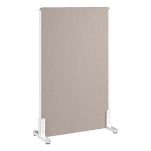 Pemberly Row Contemporary 34W x 55H Freestanding Privacy Screen in Beige