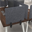 Pemberly Row Contemporary 22W Desktop Privacy Screen in Cool Charcoal