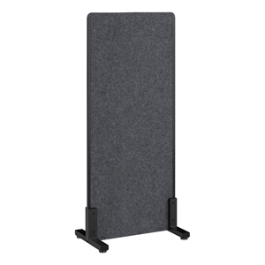 Pemberly Row 24W x 55H Freestanding Privacy Screen in Charcoal