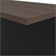 Pemberly Row Desk Bridge With Melamine Finish in Antigua and Black