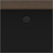 Pemberly Row Desk Bridge With Melamine Finish in Antigua and Black