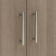 Pemberly Row Contemporary Small Storage Cabinet with Doors in Ash Gray