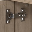 Pemberly Row Contemporary Small Storage Cabinet with Doors in Ash Gray