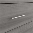 Pemberly Row 60W x 17D x 34H 6 Drawer Dresser in Platinum Gray