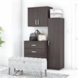 Pemberly Row 3 Piece Modular Closet Storage Set With Cabinets in Storm Gray