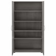 Pemberly Row 5 Piece Modular Closet Storage Set With Cabinets in Platinum Gray