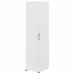 Pemberly Row 16W x 17D x 62H Narrow Clothing Storage Cabinet in White