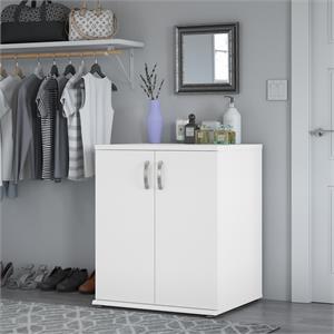 Pemberly Row 28W x 25D x 34H Closet Organizer with Doors in White