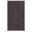 Pemberly Row 36W x 17D x 62H Tall Clothing Storage Cabinet in Storm Gray
