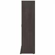 Pemberly Row 36W x 17D x 62H Tall Clothing Storage Cabinet in Storm Gray