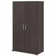 Pemberly Row 36W x 17D x 62H Tall Clothing Storage Cabinet in Storm Gray
